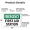 Signmission First Aid Station, 24 in W x Rectangle, Aluminum OS-2PACK-EM-A-1824-L-10381 - alternate 2